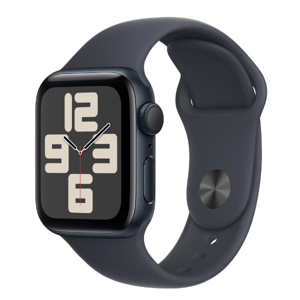 Apple Apple Watch SE GPS, Cassa 40 mm in alluminio mezzanotte con Cinturino Sport mezzanotte - S/M