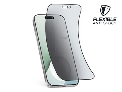 +Ego Vetro Temperato Antiurto Ceramico Premium Effetto Privacy per iPhone 16 Pro