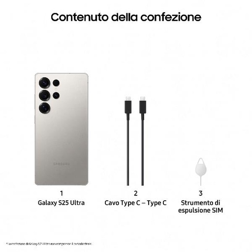 [
SM-S938BZTGEUE] Samsung GALAXY S25 ULTRA 12+512GB TITANIUM GRAY