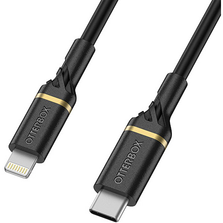 [78-52551] Otterbox Lightning to USB-C Fast Charge Cable | Mid-Tier Black Shimmer